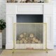 北欧简约落地铁艺金属家用壁炉屏风隔断带网防火防烫壁炉围栏新品