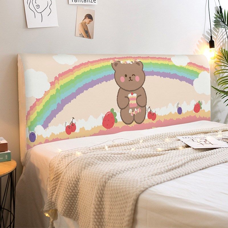 床头罩套万能全包盖布床头改造软包靠背保护罩可爱公主风保护套子,居家布艺,床头罩,淘宝优惠券,粉丝福利购,淘宝优惠卷