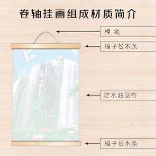 宝地生金生意兴隆书法横版挂画办公室客厅饭店店铺装饰挂墙挂画