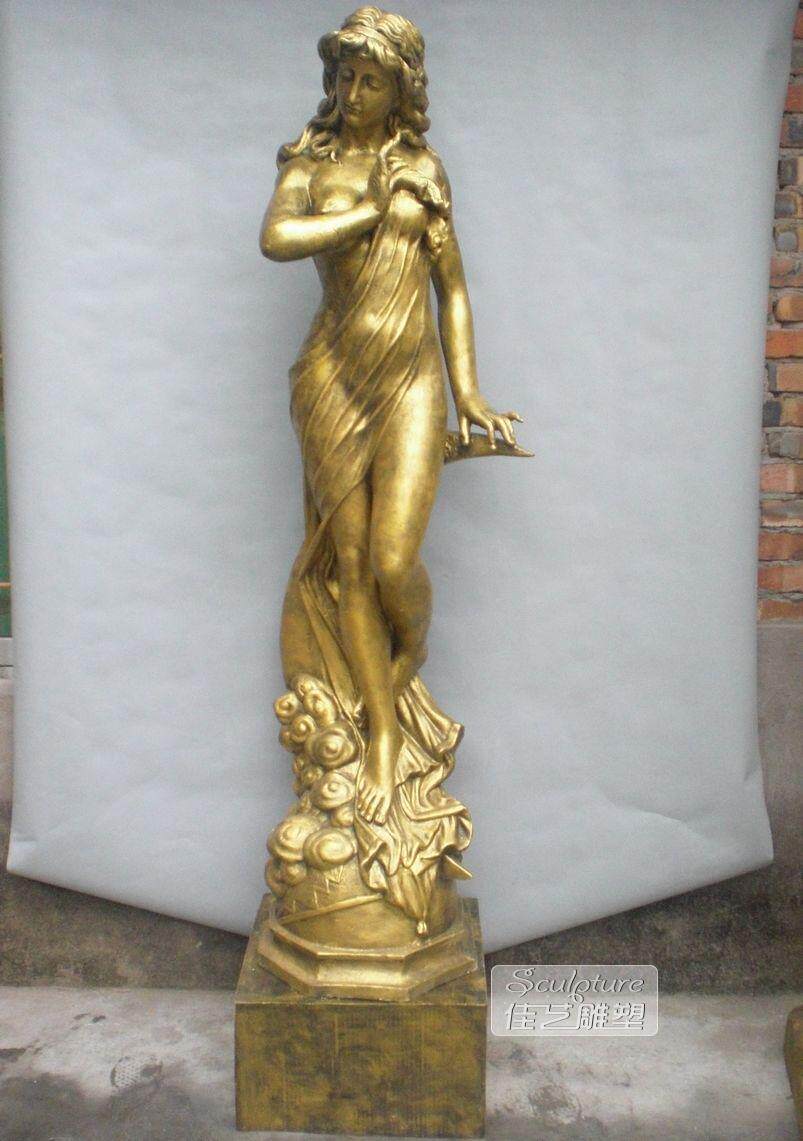 大型欧式玻璃钢人物雕塑艺术装饰品客厅户外酒吧落地摆设月亮女神