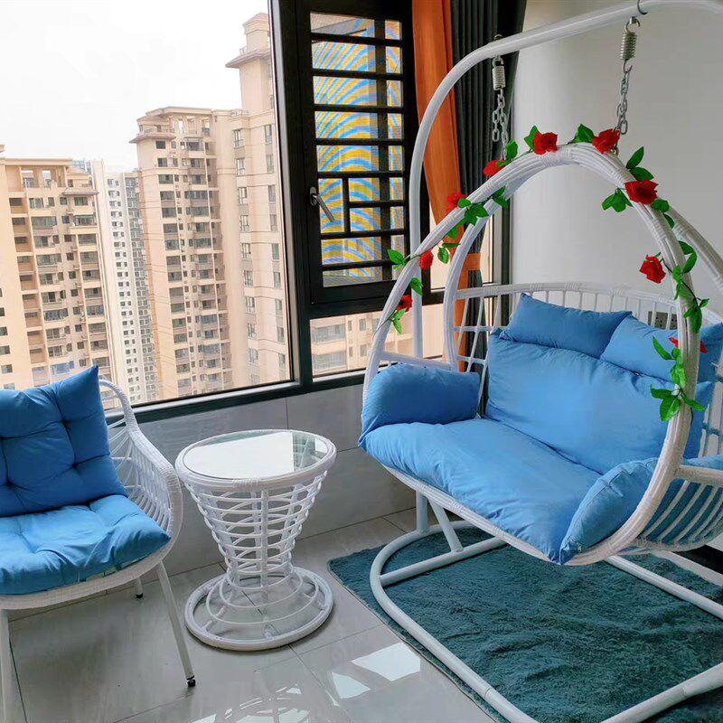 秋千摇篮藤椅吊篮户外庭院吊椅双人家用阳台家具悠闲网红椅子室内