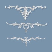 饰花棚顶中花仿石膏贴花精雕欧式 饰背景墙面装 门头花 PU雕花装 法式