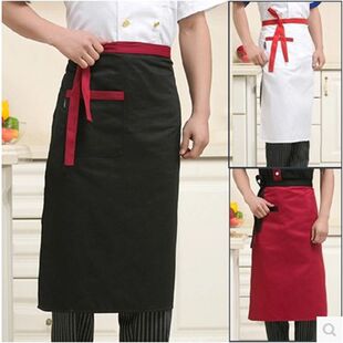 厨师半身围裙酒店餐厅厨房女西点师蛋糕店防污服短款围腰工作服男