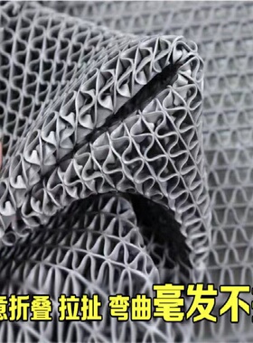 防滑垫浴室加厚PVC塑料进门地毯防水卫生间泳池网格防滑镂空地垫