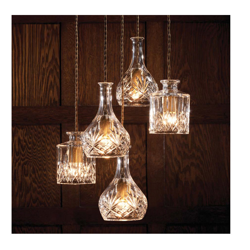 酒瓶吊灯复古创意个性玻璃咖啡厅吧台酒吧北欧餐桌餐厅灯三头吊线,家装灯饰光源,餐厅吊灯,淘宝优惠券,粉丝福利购,淘宝优惠卷