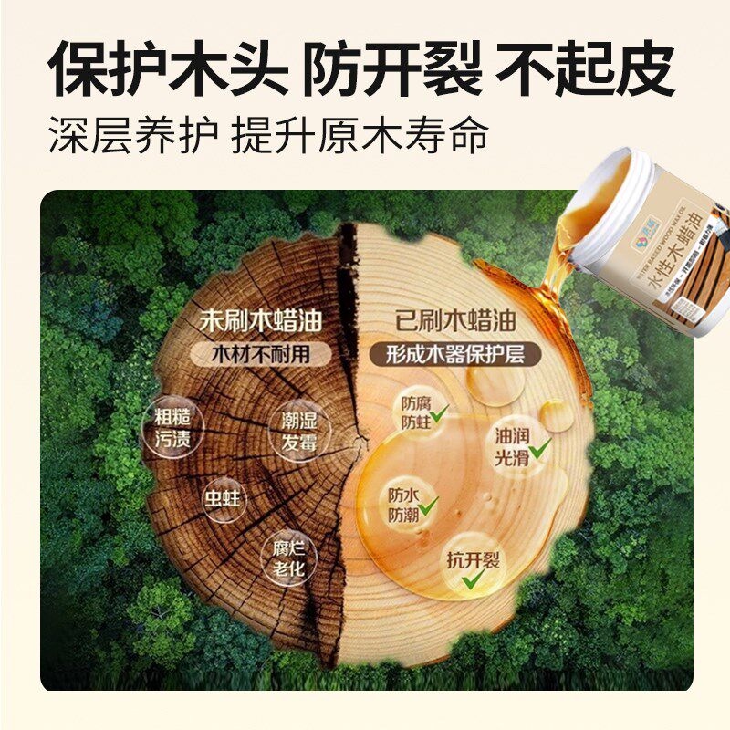 户外防腐木专用油漆纯天然木蜡油实木透明色木油家具保养改色清漆