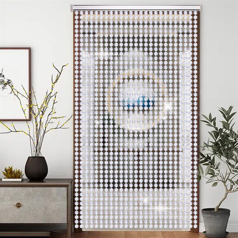 H吊帘门帘珠子水晶珠帘过道定做定制加密高档隔断卧室夏季卫生间