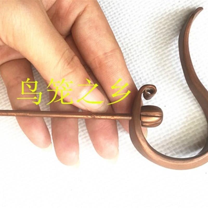 秀眼笼钩子 紫燕钩 川笼钩斗四方圆笼瓜皮笼钩陈记手工紫铜钩包邮