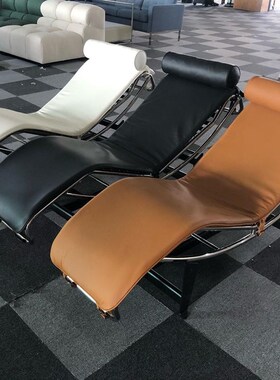 lc4躺椅柯布西耶家用阳台办公室午休午睡轻奢不锈钢设计师休闲椅