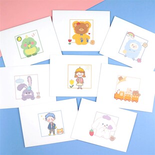 日韩信纸信封套装创意文艺小清新信封袋可爱小羊卡通校庆稿纸包邮