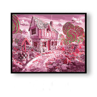 数字油画diy手工填色减压画富岳三十六景神奈川沖浪里油彩装饰画