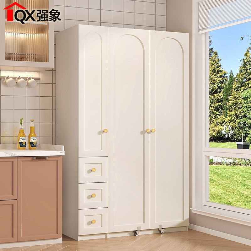 奶油风餐边柜一体靠墙高柜大容量客厅厨房储物柜零食柜定制G16-3,住宅家具,餐边柜,淘宝优惠券,粉丝福利购,淘宝优惠卷