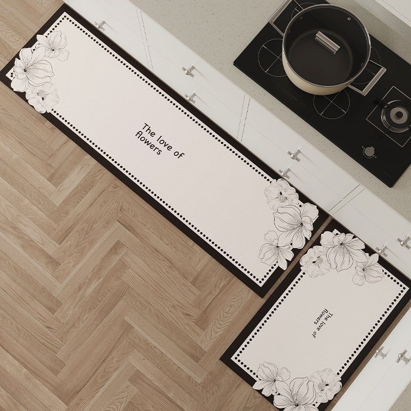 厨房地垫家用防滑防油门口长条简约时尚耐脏脚垫防水可擦免洗地毯,居家布艺,厨房地垫,淘宝优惠券,粉丝福利购,淘宝优惠卷