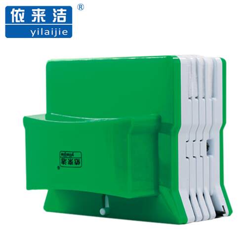 依来洁绿巨人外壳 三层擦玻璃器 LJR外壳整套 玻璃擦配件胶条棉布