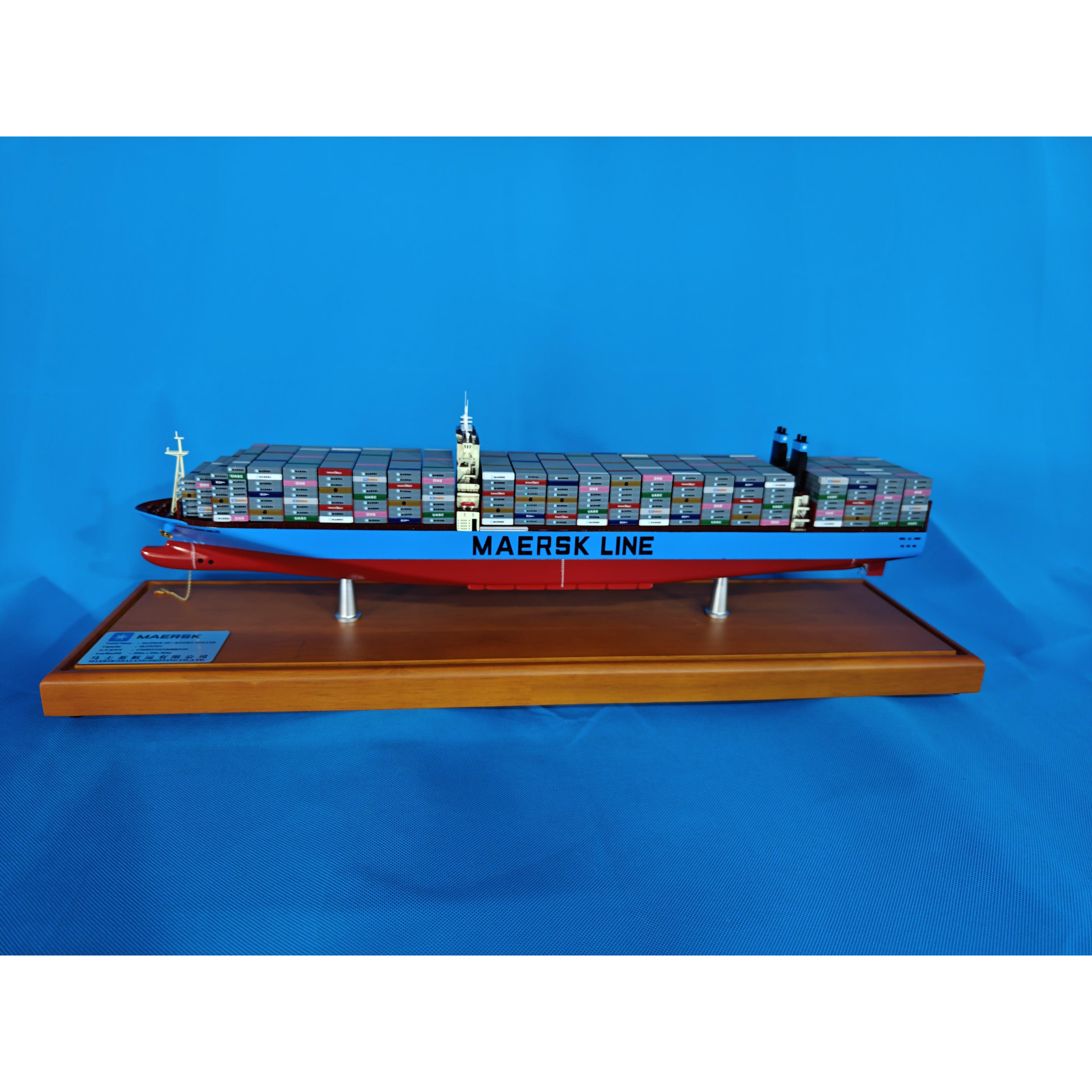马士基MAERSK集装箱船模型合金定制成品海航货运货代模型静态摆件