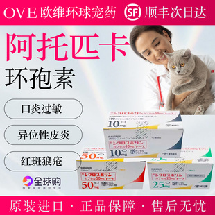 日本宠物环孢素胶囊IBD阿托皮卡口炎过敏异位性皮炎免疫介导抑制