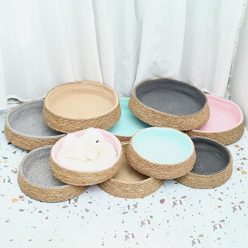 藤编宠物窝草柳编织圆形狗狗窝 草编耐抓磨猫咪小狗窝宠物垫子,宠物/宠物食品及用品,猫窝/屋/帐篷/沙发,淘宝优惠券,粉丝福利购,淘宝优惠卷