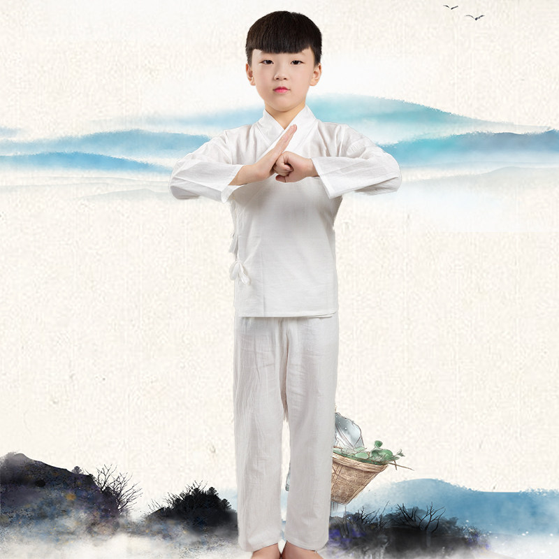 古装汉服男女儿童中衣打底内衬白色竹节棉古代内衣睡衣套装表演服,童装/婴儿装/亲子装,儿童演出服,淘宝优惠券,粉丝福利购,淘宝优惠卷
