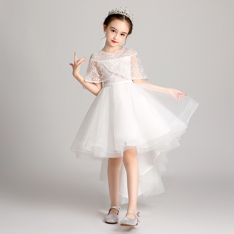 花童礼服女童公主裙蓬蓬纱白色儿童婚纱主持人钢琴演出服表演夏季,童装/婴儿装/亲子装,儿童礼服,淘宝优惠券,粉丝福利购,淘宝优惠卷