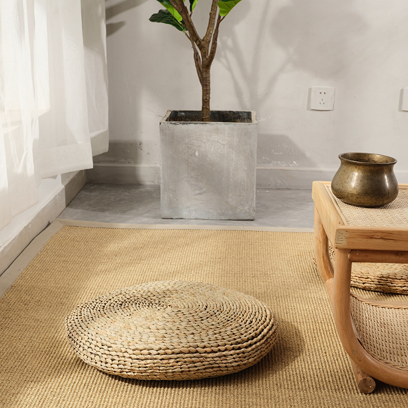 蒲团坐垫草编日式榻榻米垫子打坐垫禅修垫客厅地上地垫日式玉米皮,居家布艺,蒲团,淘宝优惠券,粉丝福利购,淘宝优惠卷