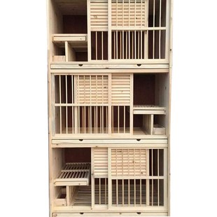 信鸽种鸽组合巢箱赛鸽子笼子鸽具大号养殖配对笼实木种鸽放飞笼训