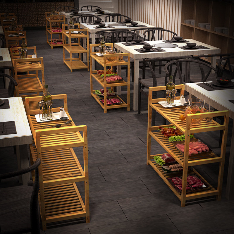 火锅店菜架子商用食材蔬菜置物架餐厅专用串串烧烤四层放配菜架子,厨房/烹饪用具,厨房置物架/置物柜/角架,淘宝优惠券,粉丝福利购,淘宝优惠卷