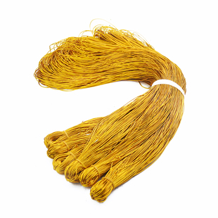 1mm/1.5mm有弹性金色银色吊牌线绳力绳松紧绳圆橡筋商标挂绳包装