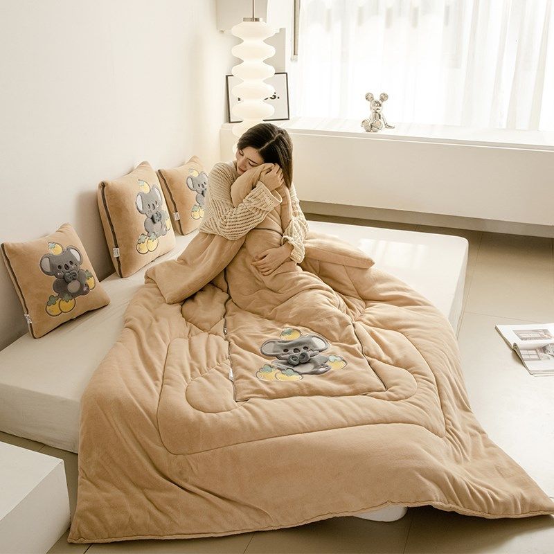 折叠超厚车载抱枕被子两用车载靠垫枕头被办公室沙发午睡空调被,居家布艺,抱枕被,淘宝优惠券,粉丝福利购,淘宝优惠卷