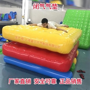 户外网红桥充气气垫摇摆桥充气垫高空消防游乐救生气垫消防气垫