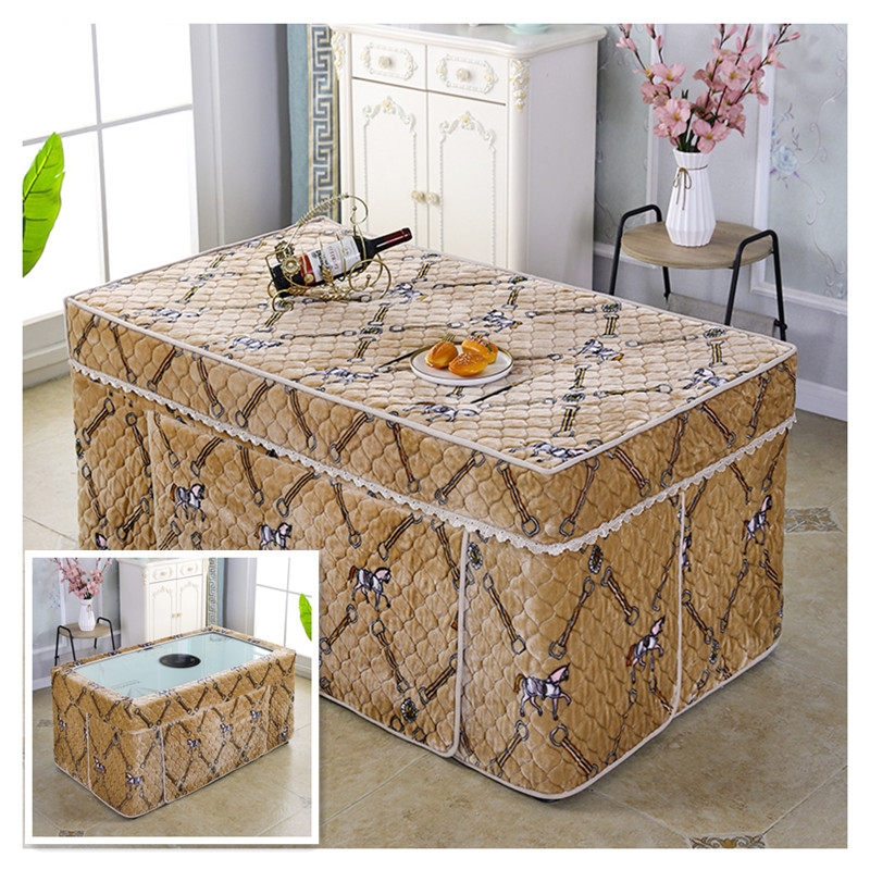 冬季新款电炉罩烤火罩加厚双面毛绒长方形壁纸套电茶几火炉罩被套,居家布艺,烤火罩,淘宝优惠券,粉丝福利购,淘宝优惠卷