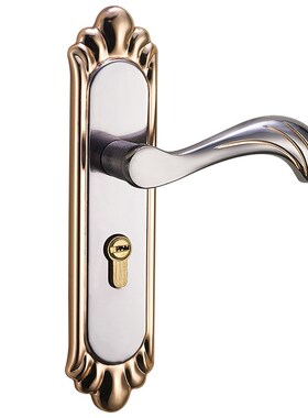 黑色房门锁家用通用型卧室内门锁具三件套静音老式门把手旧门换锁