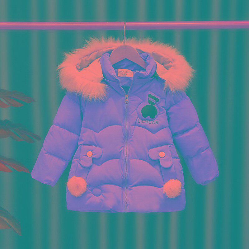 女童外套秋冬装羽绒棉服2021年新款儿童冬季洋气宝宝加厚棉衣小童