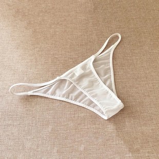 超薄网纱透气透明性感女内裤 紧身弹力女三角裤 小包臀女生小裤衩