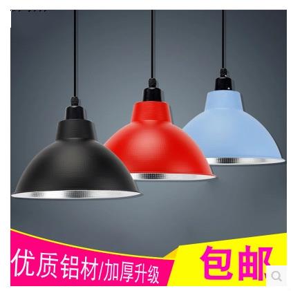 现代简约工矿吊灯罩 全铝工业风灯具配件 厂房仓库舞蹈房照明灯罩图片