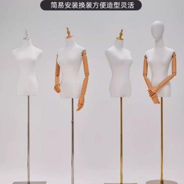 模特展示架女装专用半身韩版衣服婚纱旗袍服装店橱窗道具人体全身