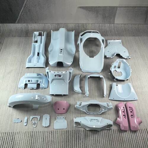 适用于9号电动车机械师PP件水转印碳纤维Mmax90/Mmax110P内壳九