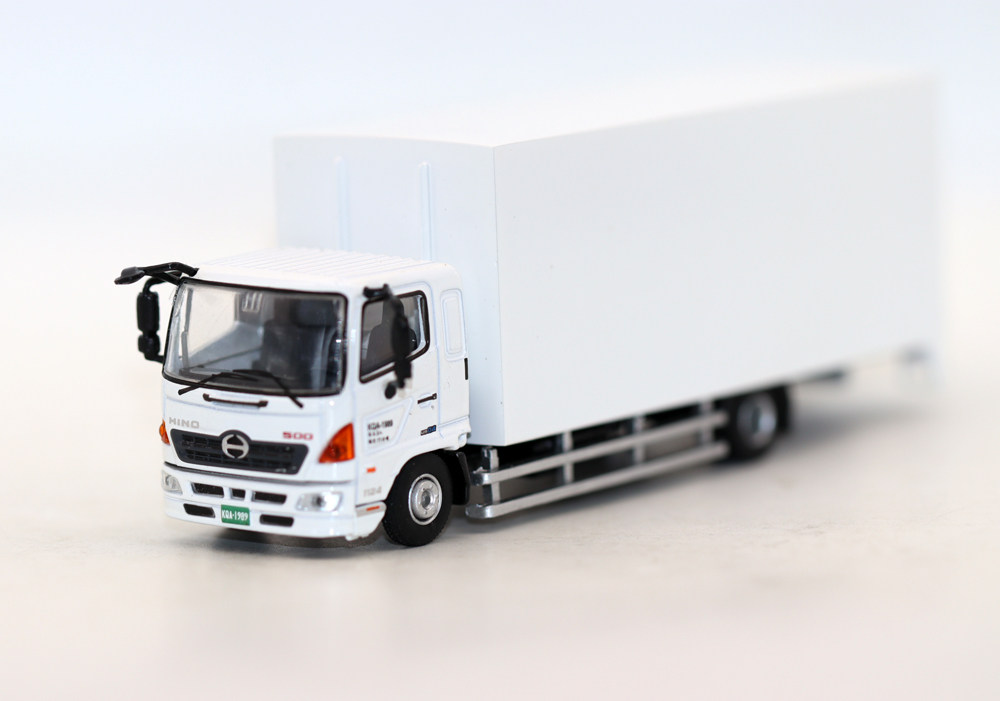 Tiny 46微影1/76 HINO 500日野中型厢式货车台湾运输车模型摆件