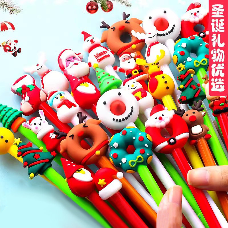 圣诞笔卡通可爱萌少女心学