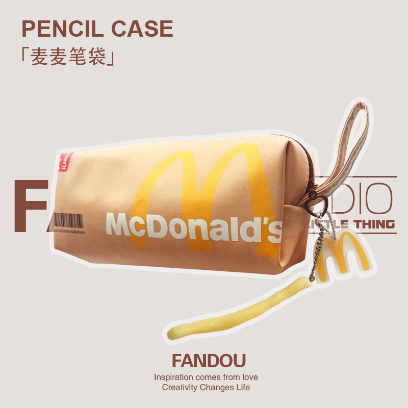 FANDOU原创麦M门学生笔袋创意文具收纳袋小众文创礼品学生用品