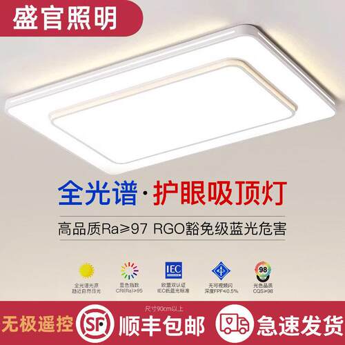 护眼高级遥控客厅灯2025新款大气主灯现代简约led吸顶灯具卧室灯
