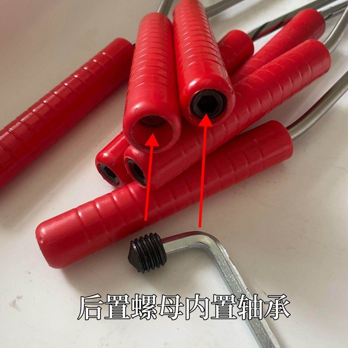 际能新款红塑柄6轴承不锈钢桩芯钢钢筋钩扎丝钩钢筋工绑扎钩