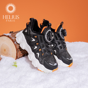 法国赫利俄斯童鞋27-30码冬款新款加绒运动鞋男女中小幼儿跑步鞋