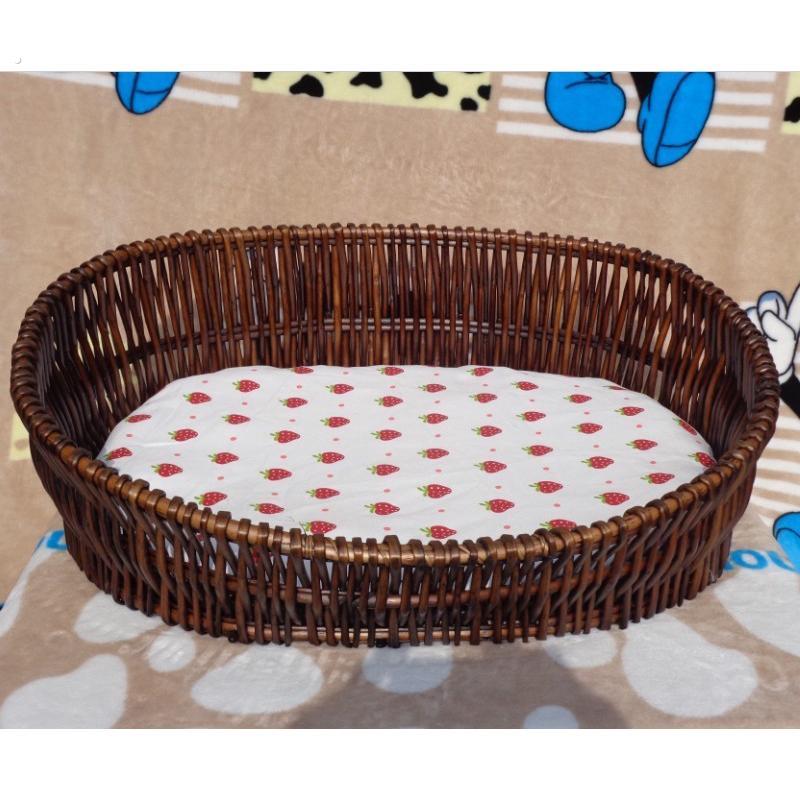 藤编狗窝宠物窝夏季柳编狗屋猫窝狗帐篷泰迪窝产房四季通用可拆洗