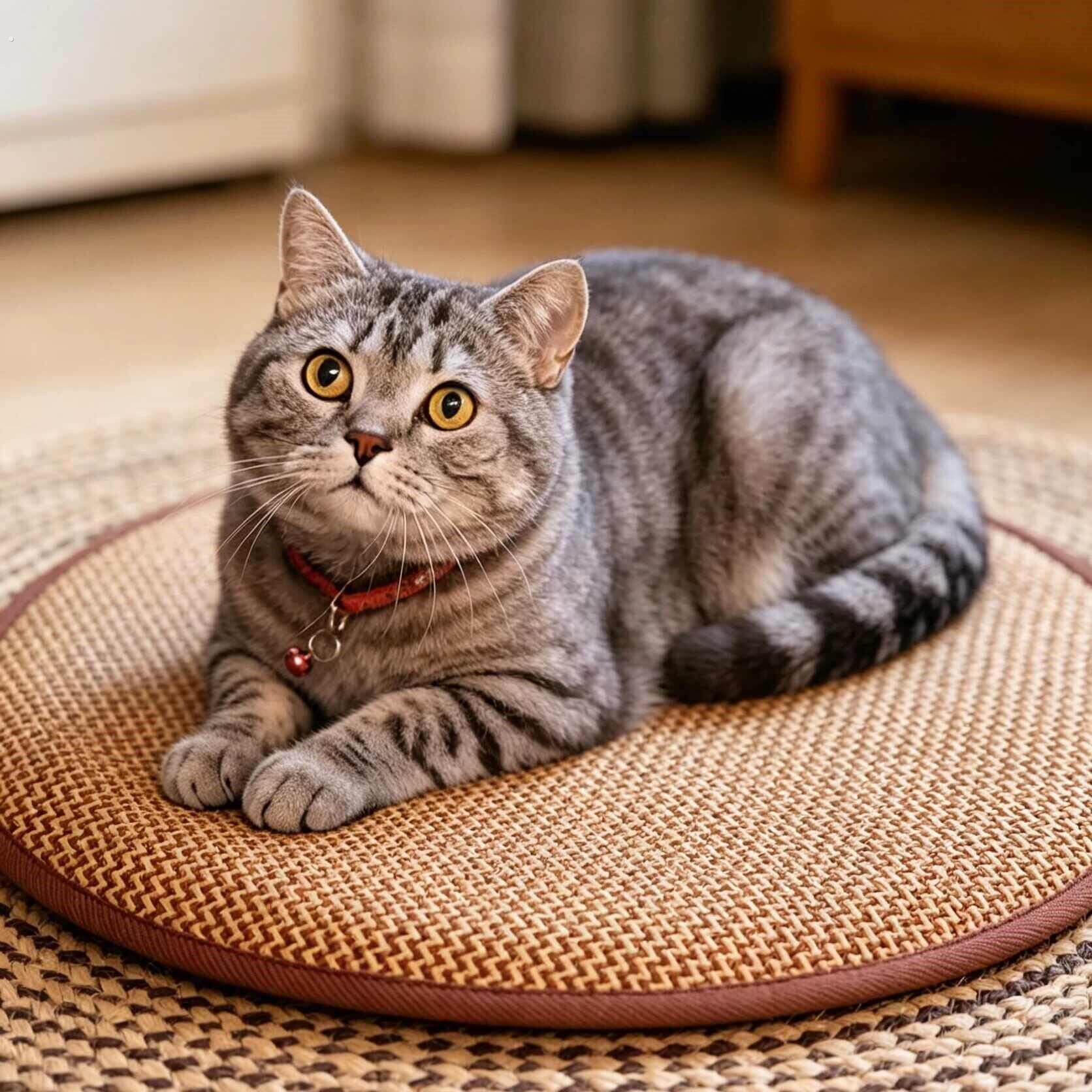 宠物垫子猫咪凉席垫冰垫狗狗凉席垫藤席坐垫夏季凉窝垫四季通用