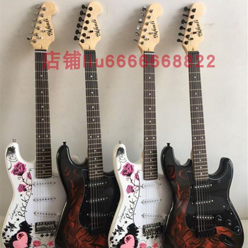 新款电吉他ST套装/电吉他/配件白色/可以定做/新款音响效果器一体