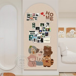 毛毡板墙贴照片墙展示墙背景板拍立得书桌高级感客厅留言板卧室便