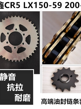 隆鑫CR5 LX150-59 200-13 劲隆大熊JL150-60牙盘链盘链轮油封链条