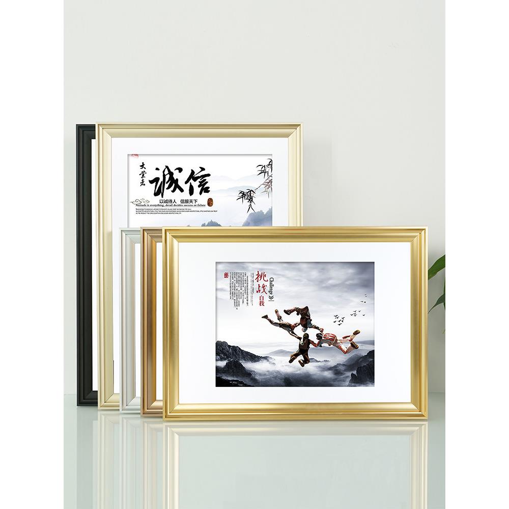 铝合金海报框挂墙金属相框写真框电梯广告框宣传画框装裱a3可定制