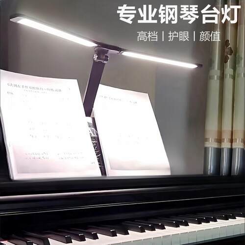 钢琴练琴专用双头触控护眼灯 儿童学习折叠台灯 602型银色高质感