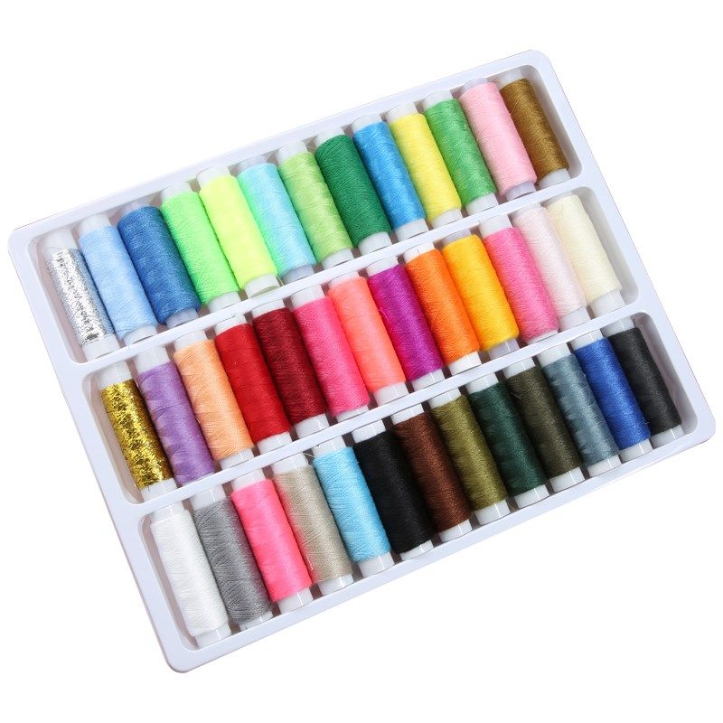 50色针线盒套装家用缝纫针线包高端豪华实用缝衣针线工具小卷彩色,居家布艺,线盒,淘宝优惠券,粉丝福利购,淘宝优惠卷
